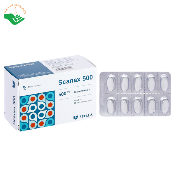 Thuốc Scanax 500 Stella điều trị nhiễm khuẩn (5 vỉ x 10 viên)